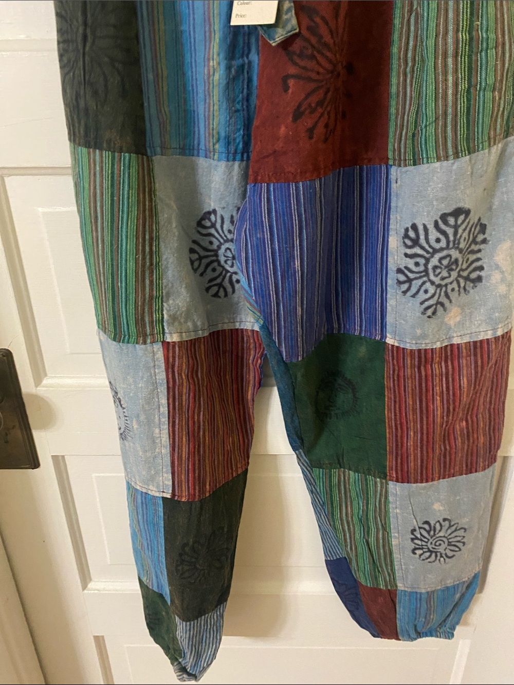 Kathmandu Imports Boho Patchwork Jogger Pants Free Size NWT - Picture 4 of 8